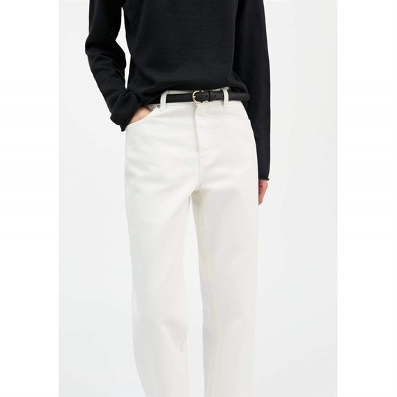 Skall Studio Allison Cropped Jeans, Off White 